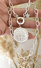 Collar Medalla San Benito Silver punto luz - Miniatura 3