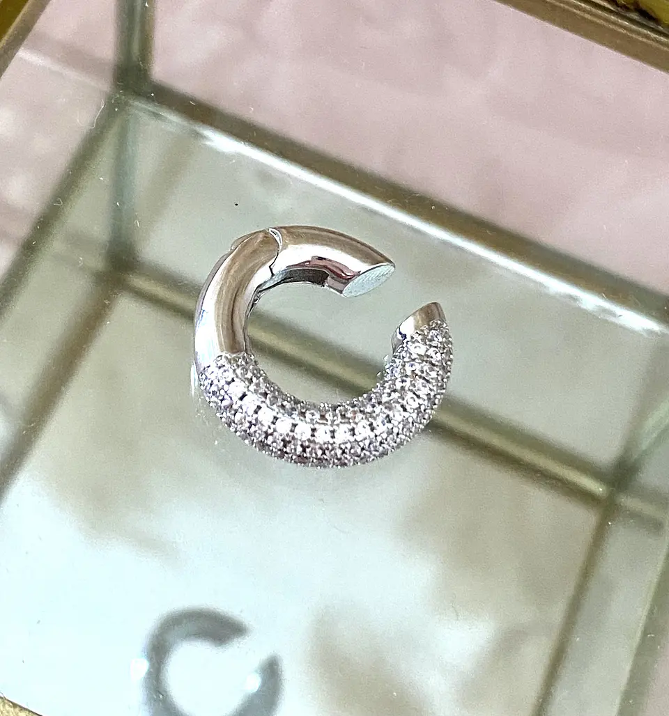 Ear Cuff Circones Silver  2