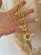 Collar Extra Largo Sol Circones Gold - Miniatura 3