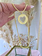 Collar Medalla Corazón Calado Gold - Miniatura 2