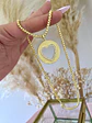 Collar Medalla Corazón Calado Gold - Miniatura 3
