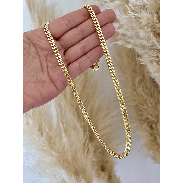 Collar Cadena Cubana Gold gruesa