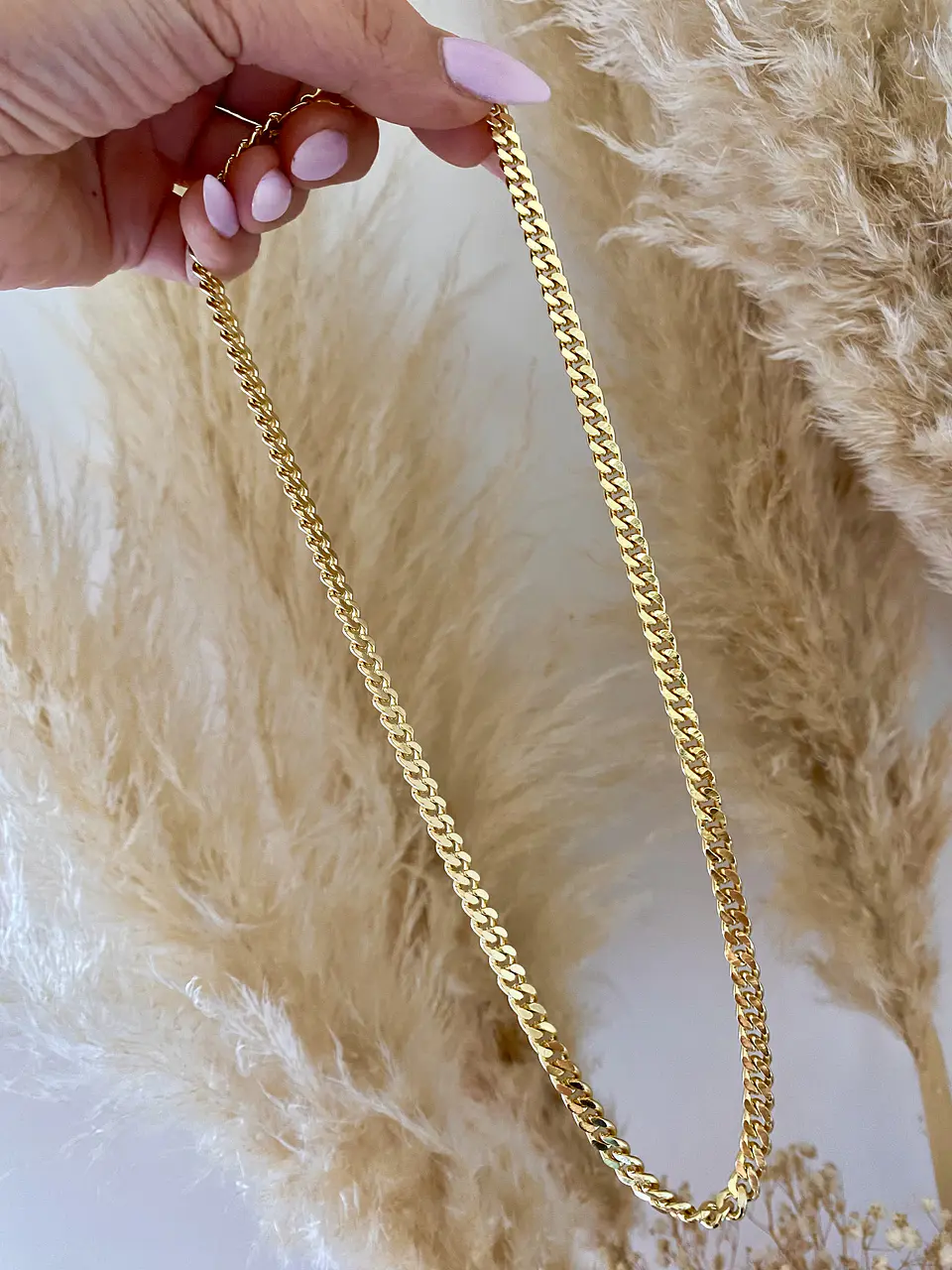 Collar Cadena Cubana Gold gruesa 4