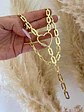 Collar Conector Corazón eslabones aplanados Gold  - Miniatura 4
