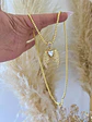 Collar Maxi Alas Ángel corazón cristal gold  - Miniatura 2