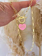 Collar Corazón LOVE pink - Miniatura 2