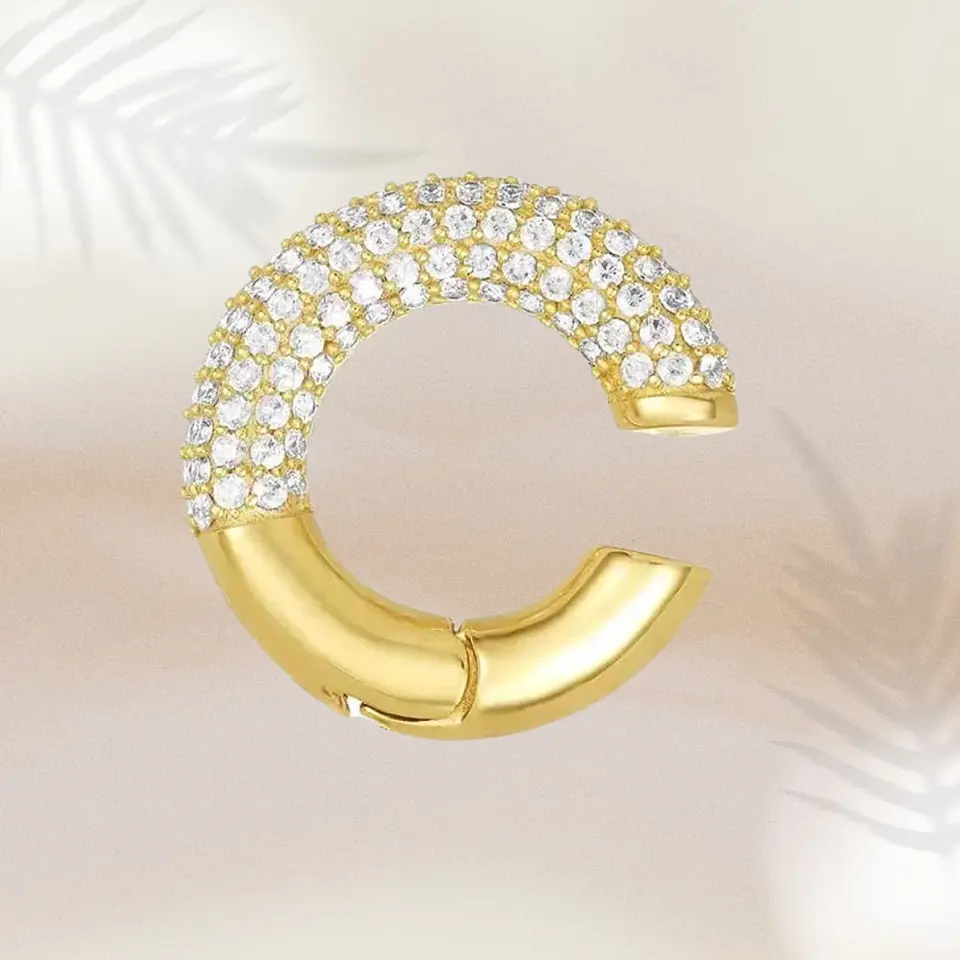Ear Cuff Grueso Circones Gold 2