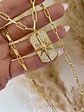 Collar Placa Estrella Guía Circones Gold - Miniatura 3
