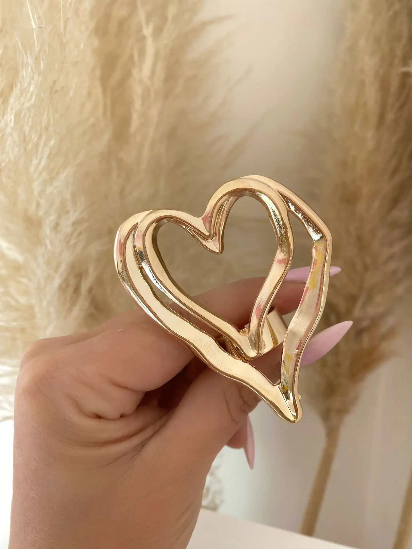 Anillo Maxi Cuore Doble Gold 2