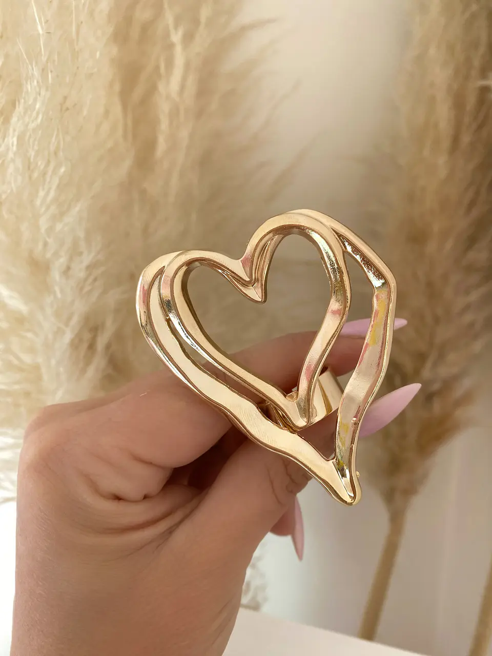 Anillo Maxi Cuore Doble Gold 2