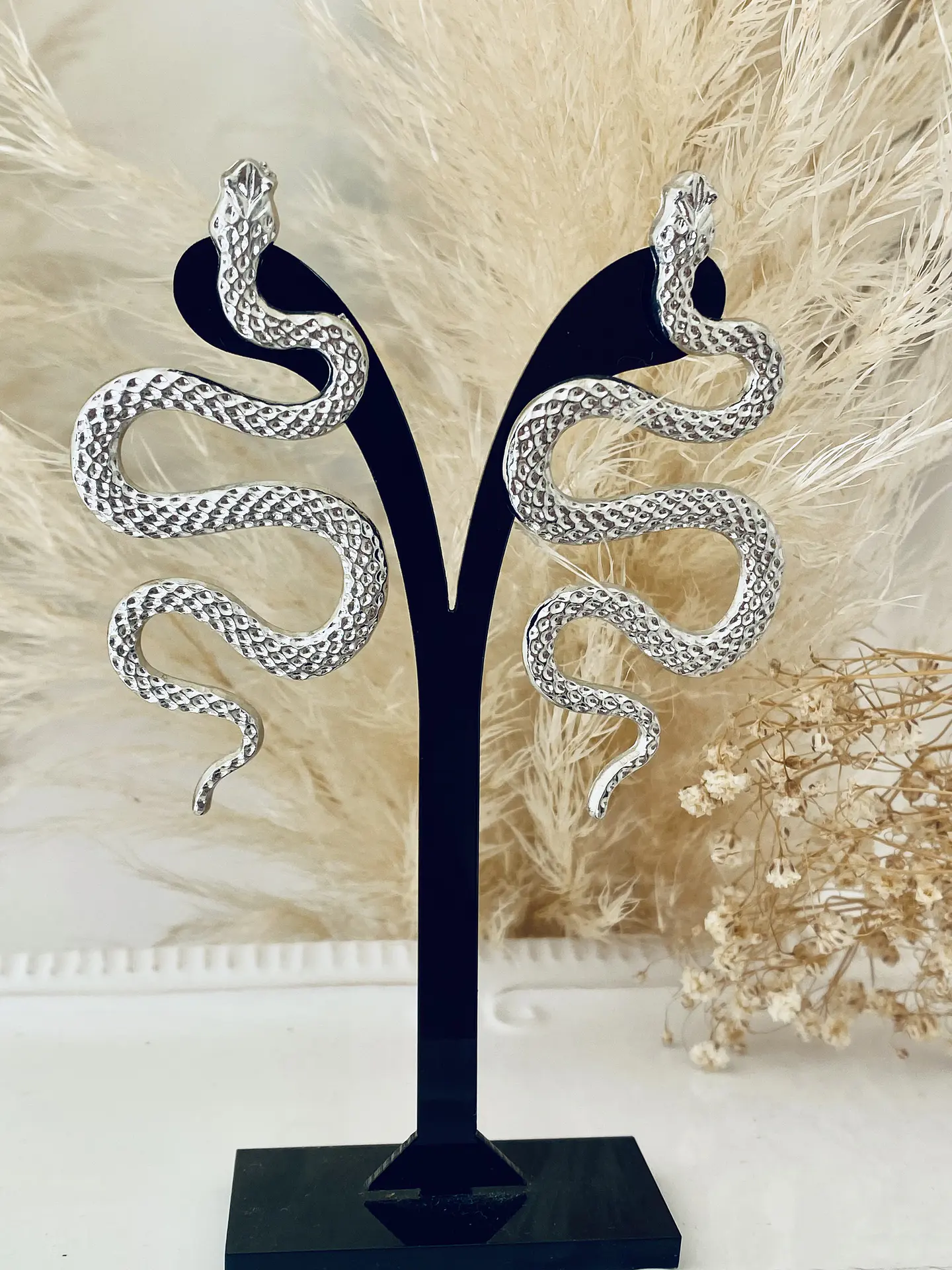 Aros Maxi Serpiente Silver 2