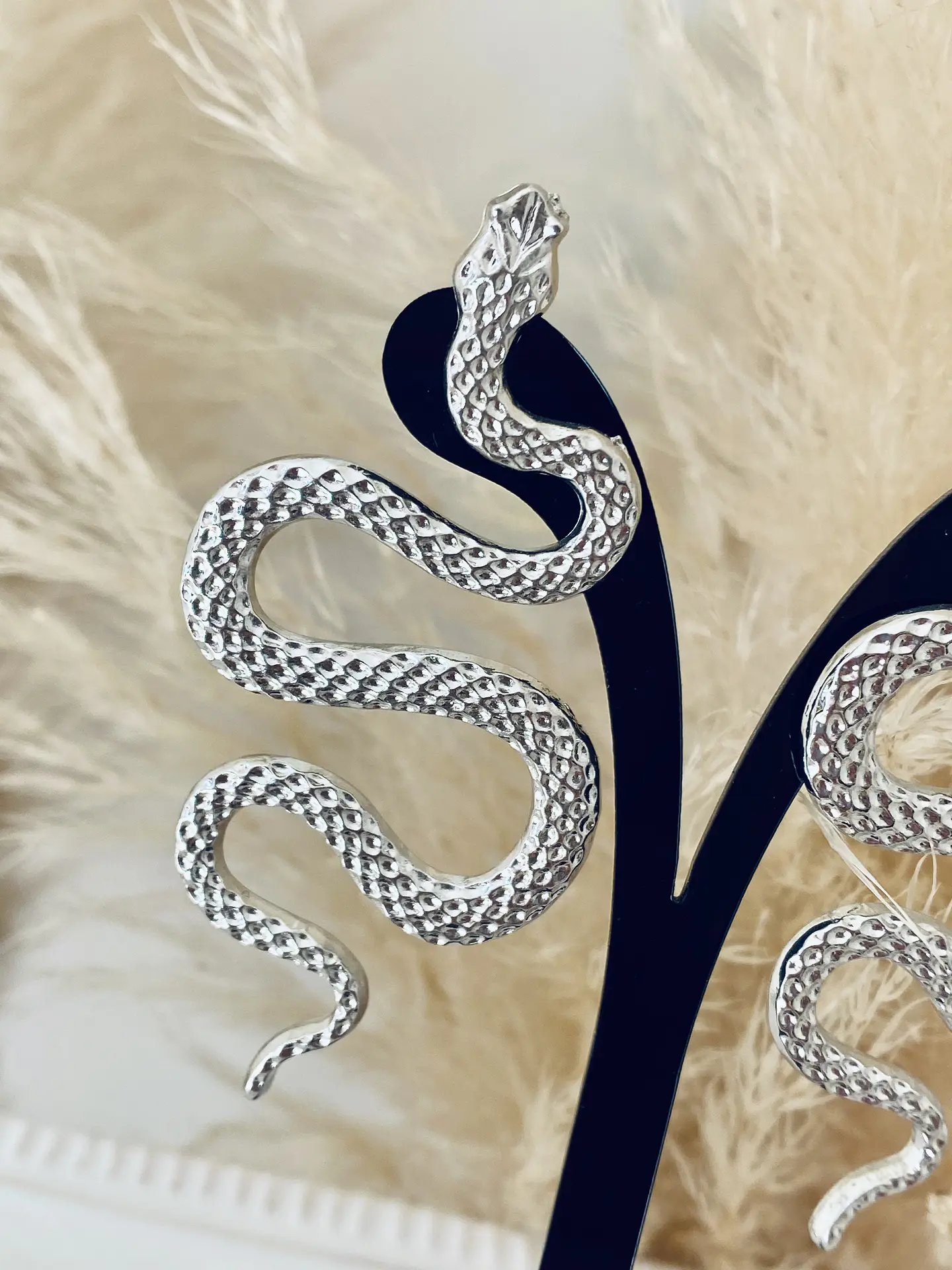Aros Maxi Serpiente Silver 5