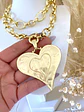 Maxi Collar XL Medallón Corazón Gold  - Miniatura 2