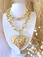 Maxi Collar XL Medallón Corazón Gold  - Miniatura 6
