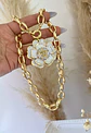 Collar Maxi Camelia Nácar eslabones gruesos gold - Miniatura 1