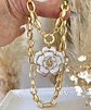 Collar Maxi Camelia Nácar eslabones gruesos gold - Miniatura 2