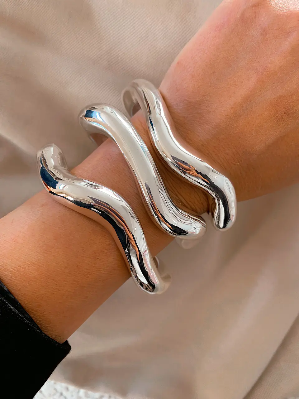Esclava Geométrica Irregular Silver 3