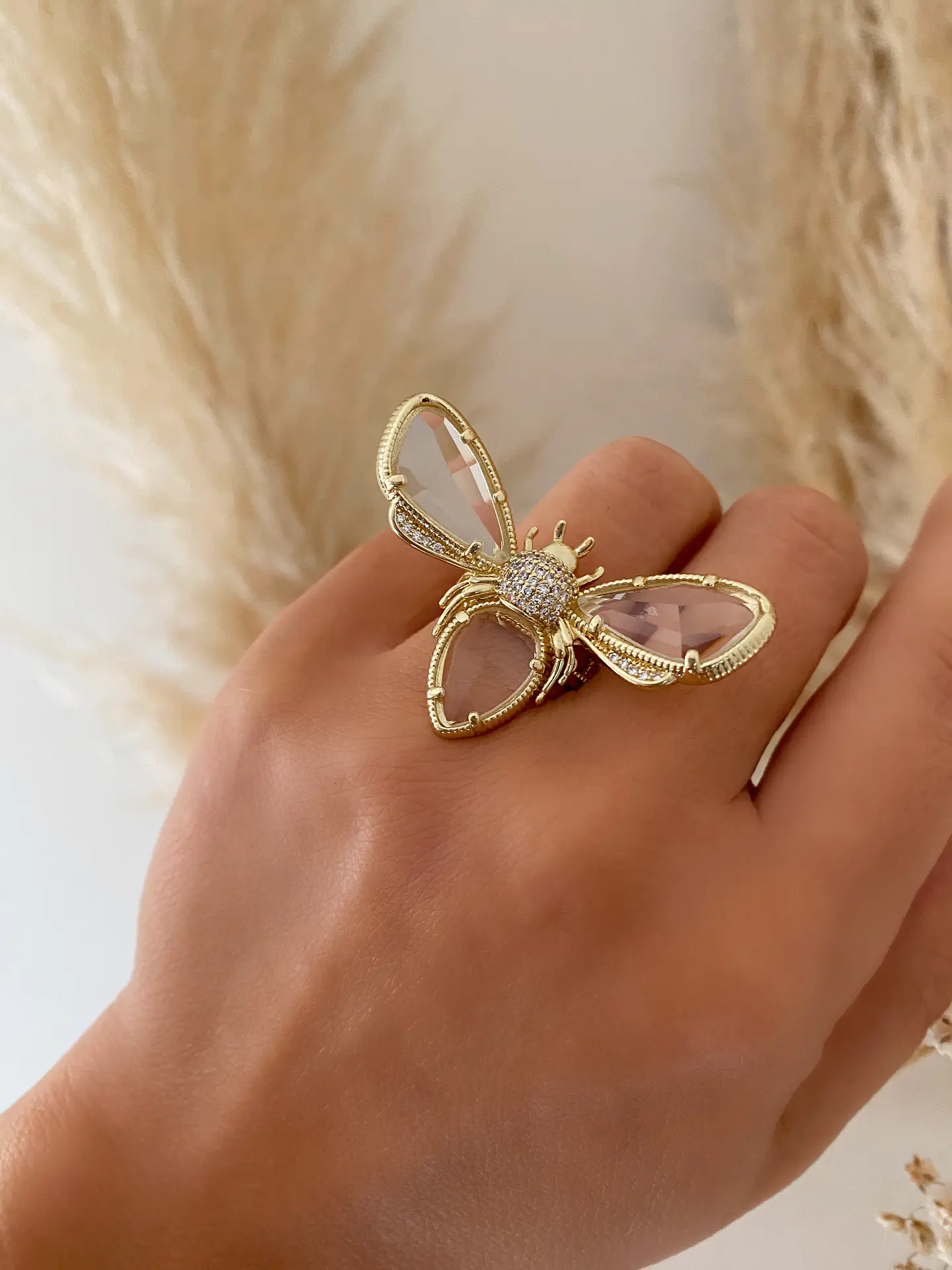 Maxi Anillo Abeja Reina Gold 1