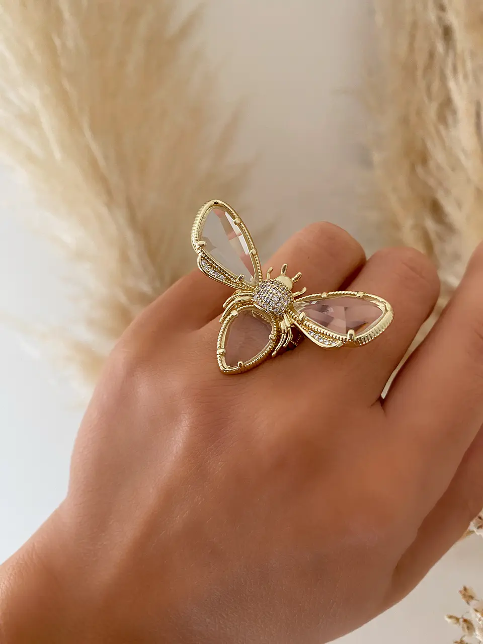 Maxi Anillo Abeja Reina Gold 1