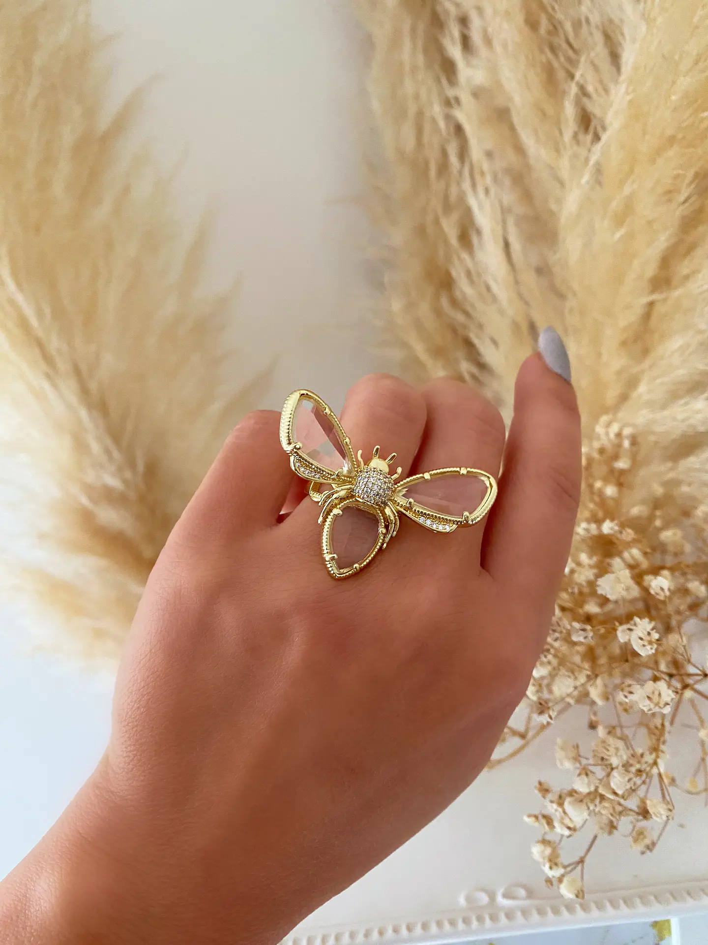Maxi Anillo Abeja Reina Gold 4