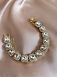Maxi Pulsera Cintillo Circones Cuadrados Gold - Miniatura 1