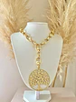 Collar Maxi Medallón Árbol de la Vida gold - Miniatura 3