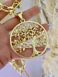 Collar Maxi Medallón Árbol de la Vida gold - Miniatura 4
