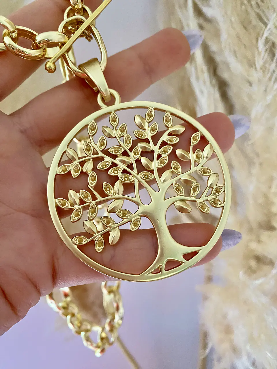 Collar Maxi Medallón Árbol de la Vida gold 4