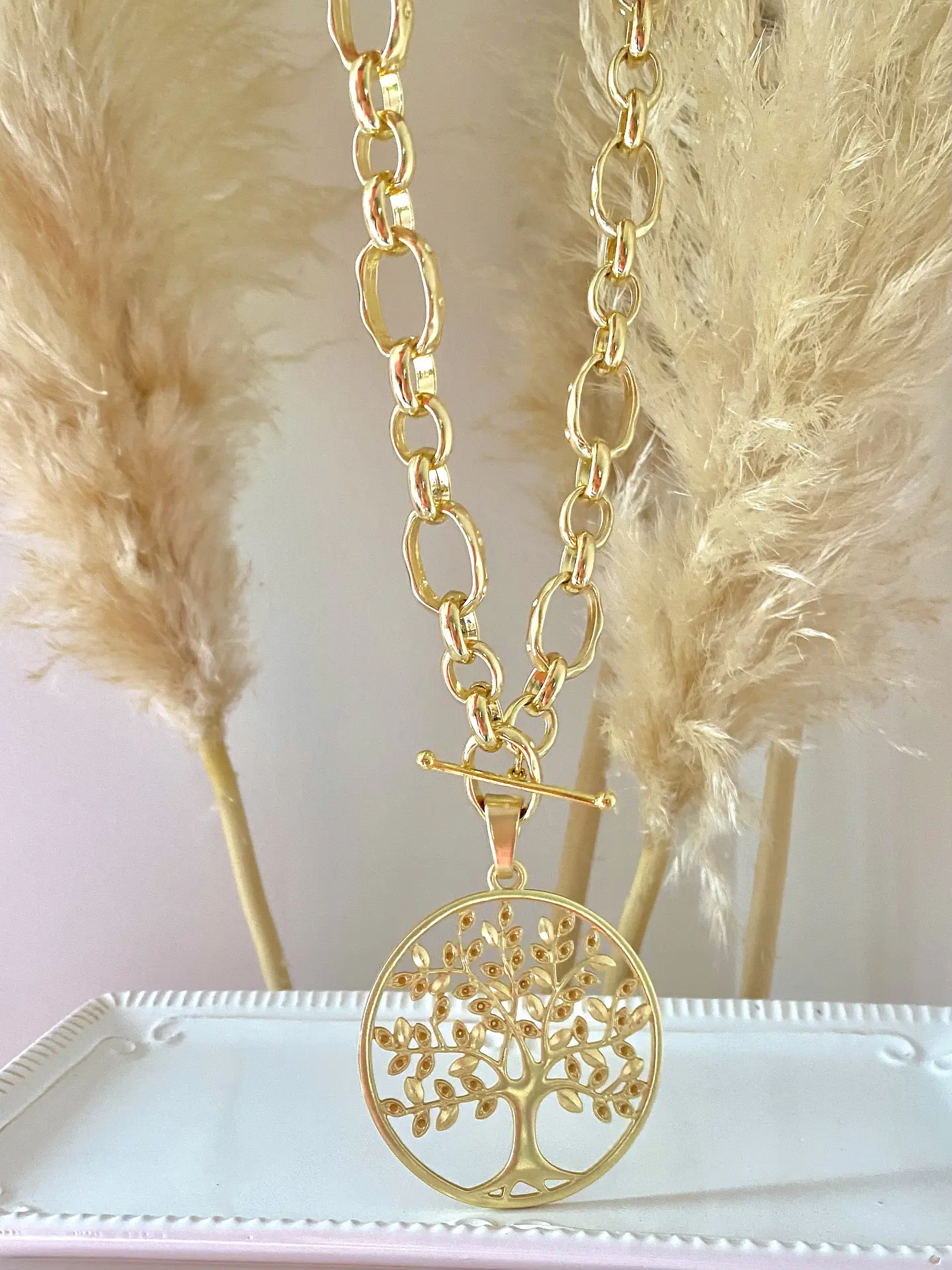 Collar Maxi Medallón Árbol de la Vida gold 5