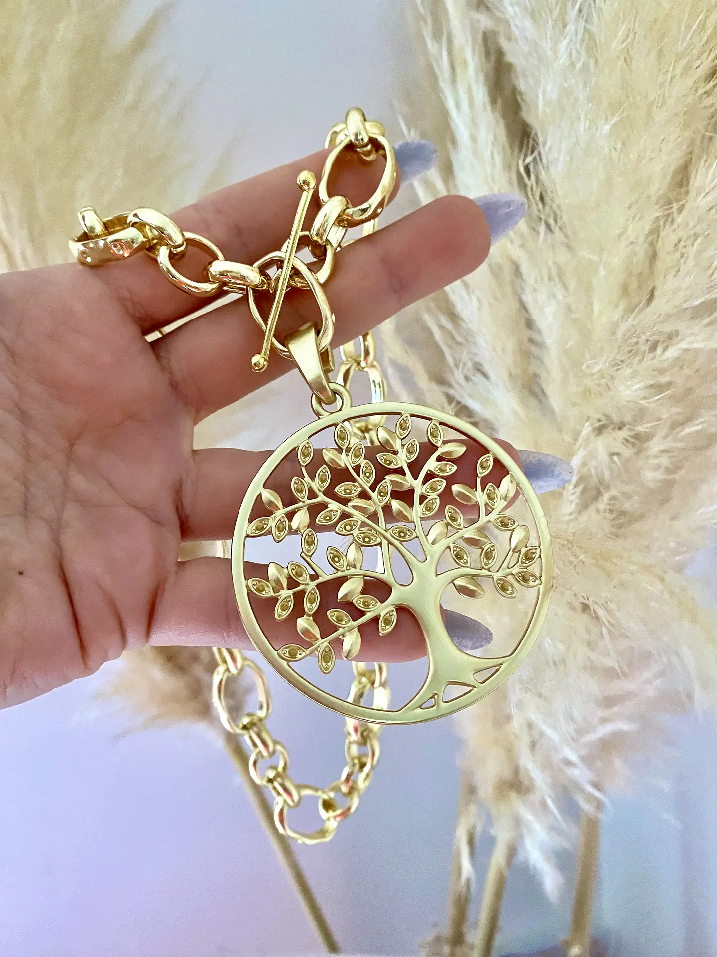 Collar Maxi Medallón Árbol de la Vida gold 7