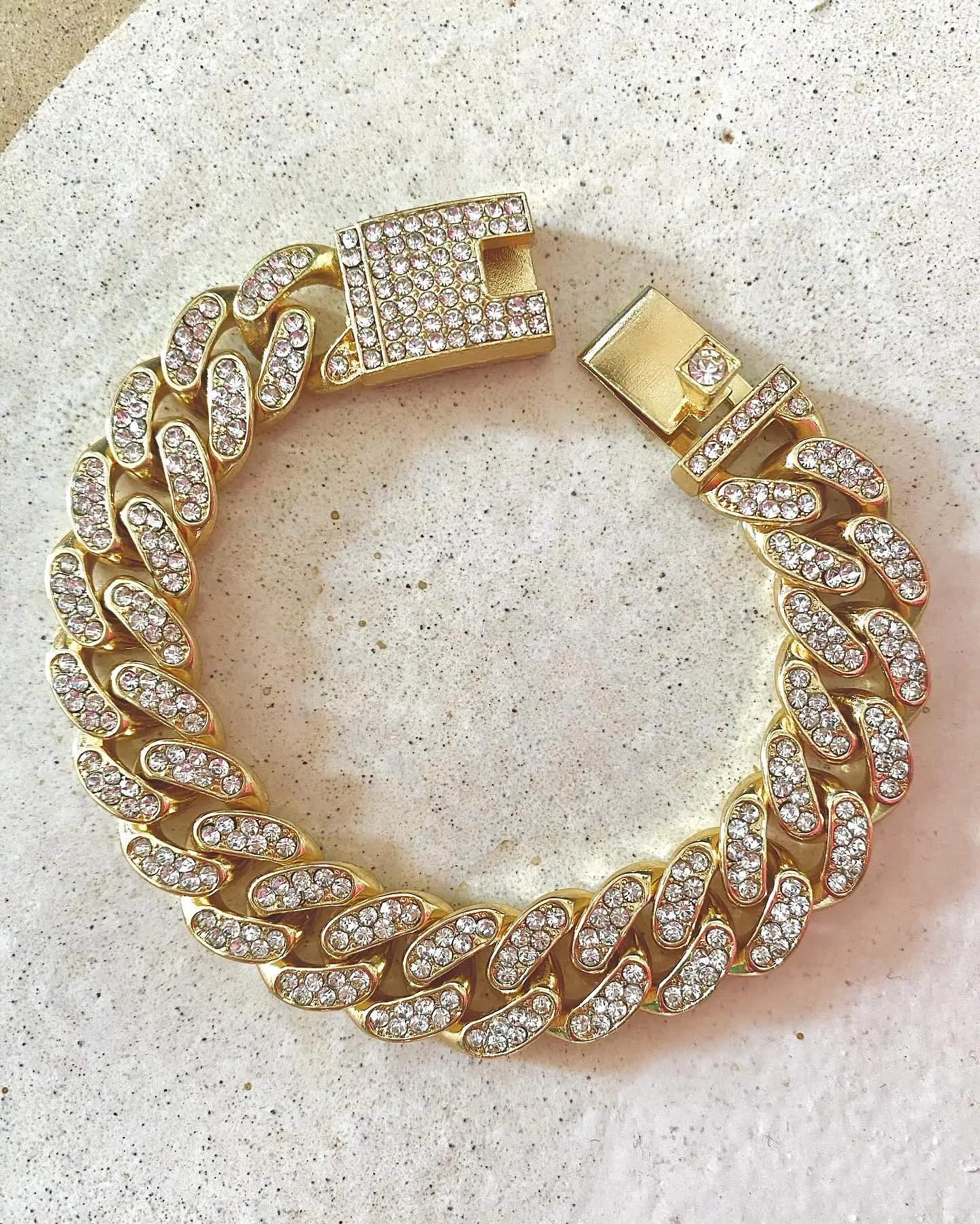 Maxi Pulsera Trenzada Circones gold  1
