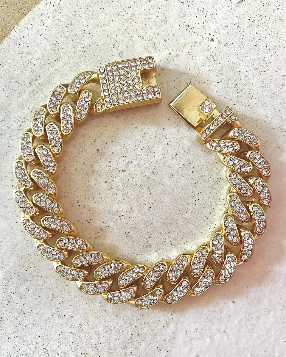 Maxi Pulsera Trenzada Circones gold  1