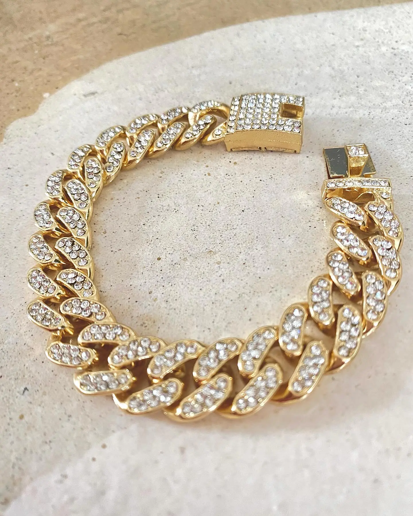Maxi Pulsera Trenzada Circones gold  4