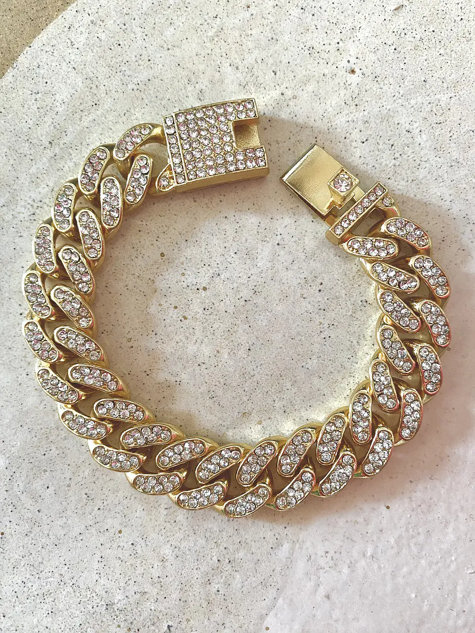 Maxi Pulsera Trenzada Circones gold  6