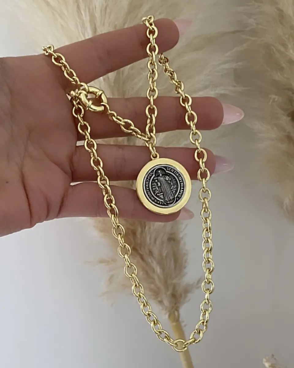 Collar Medalla San Benito 2