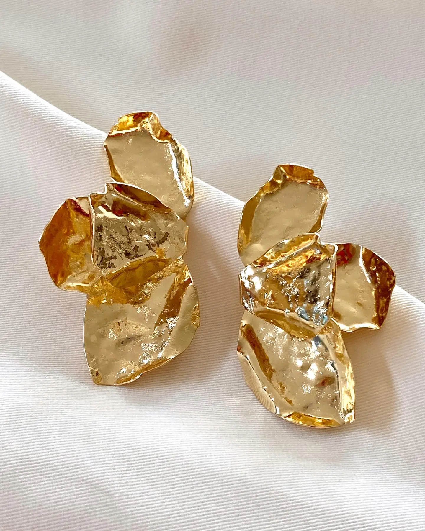 Aros Maxi Pétalos Martillados 3
