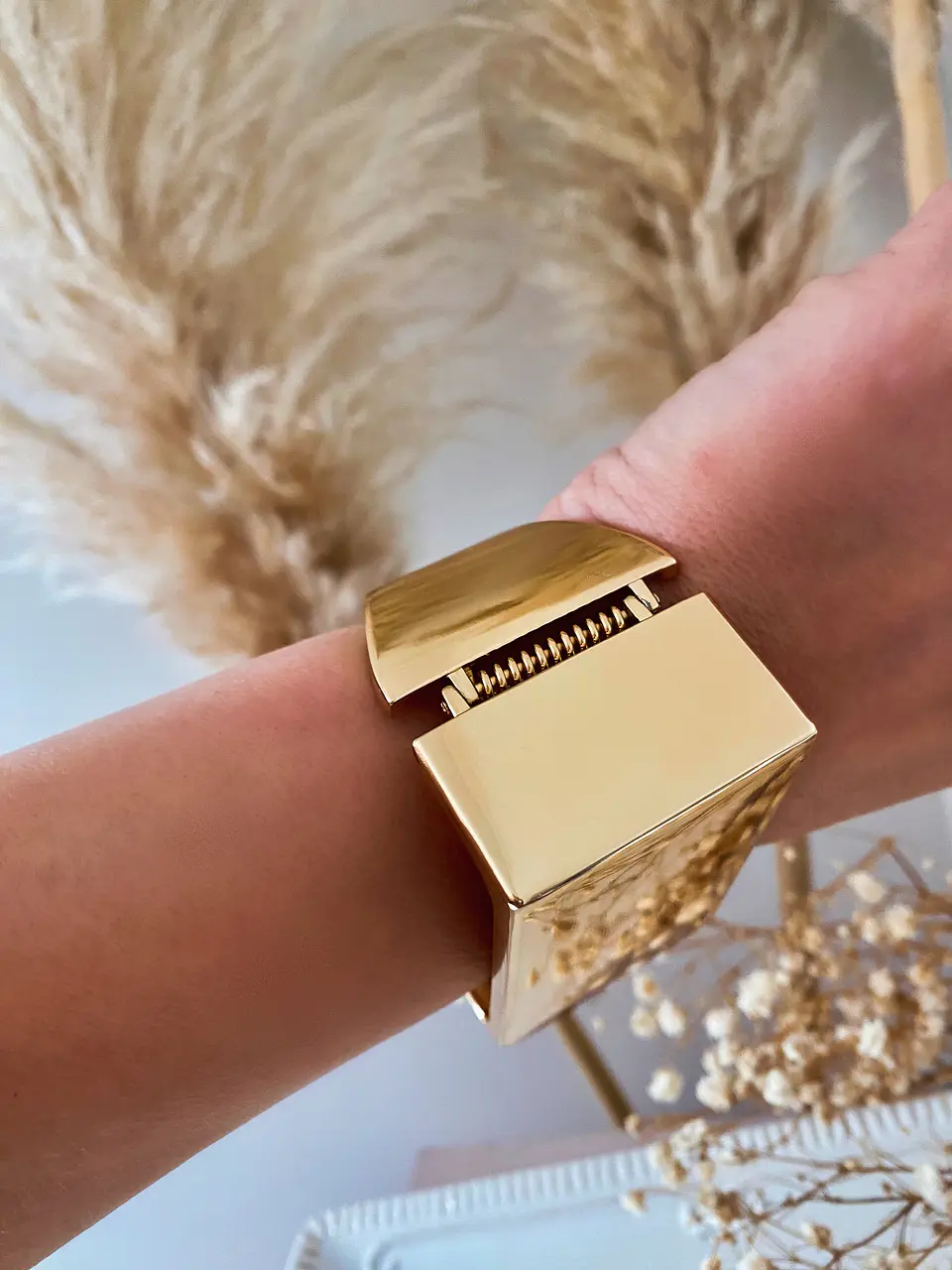 Maxi Brazalete Boston Espejado Golden 4