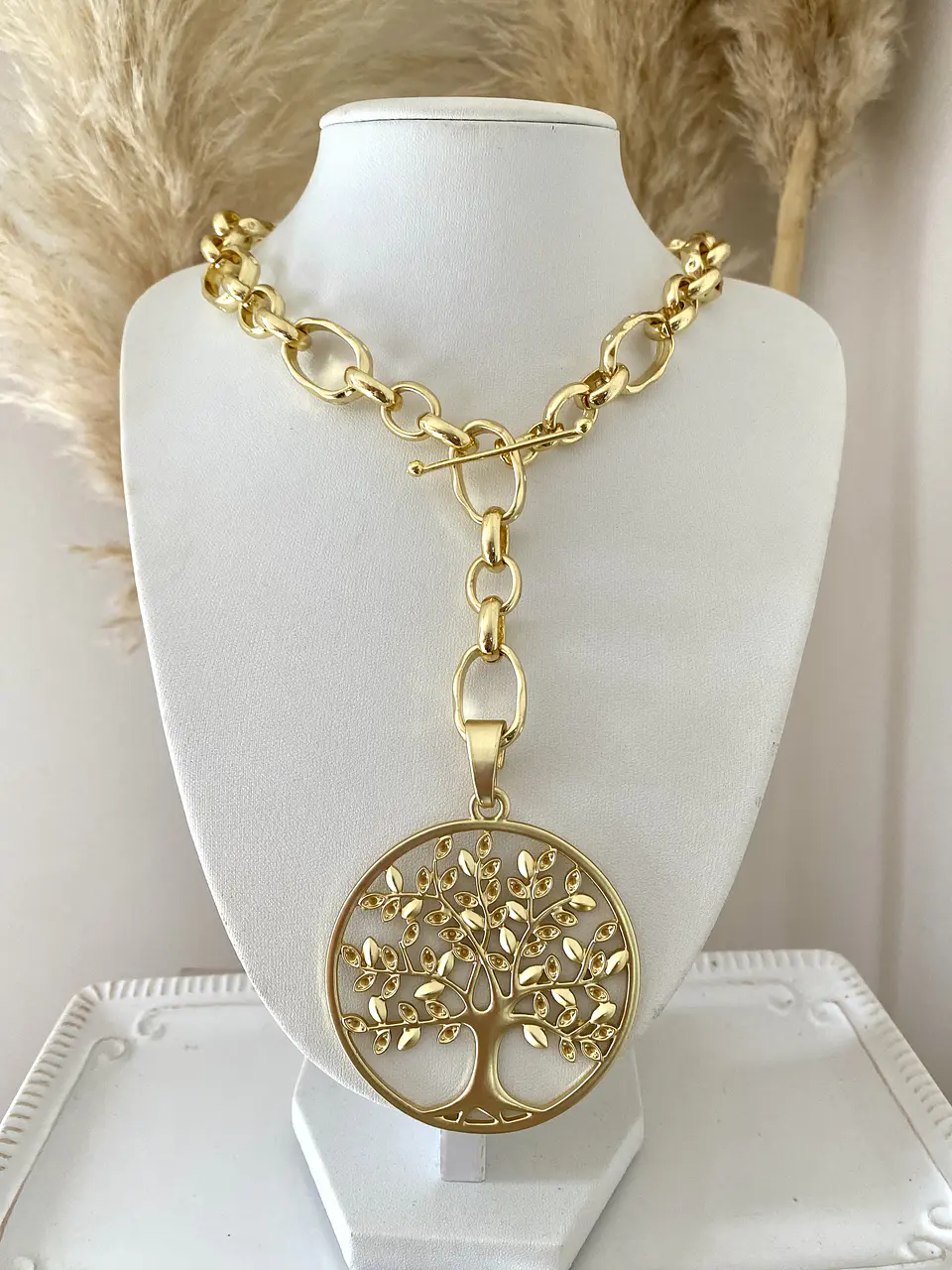 Collar Maxi Medallón Árbol de la Vida gold 10