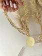 Collar Medallón Padre Nuestro Extra Largo Gold - Miniatura 2