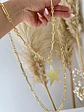 Collar XL Estrella Lijada eslabones mixtos Gold - Miniatura 3