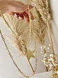Collar XL Estrella Lijada eslabones mixtos Gold - Miniatura 5