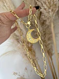 Collar Luna Cristales broche Estrella Gold - Miniatura 2