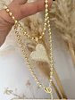 Collar bolita dije Corazón Inclinado Circones   - Miniatura 1