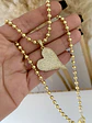 Collar bolita dije Corazón Inclinado Circones   - Miniatura 2