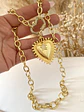 Collar Maxi Corazon  Sagrado Queen  - Miniatura 2