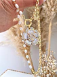 Collar maxi Camelia Nácar  Perlas de río Gold - Miniatura 2