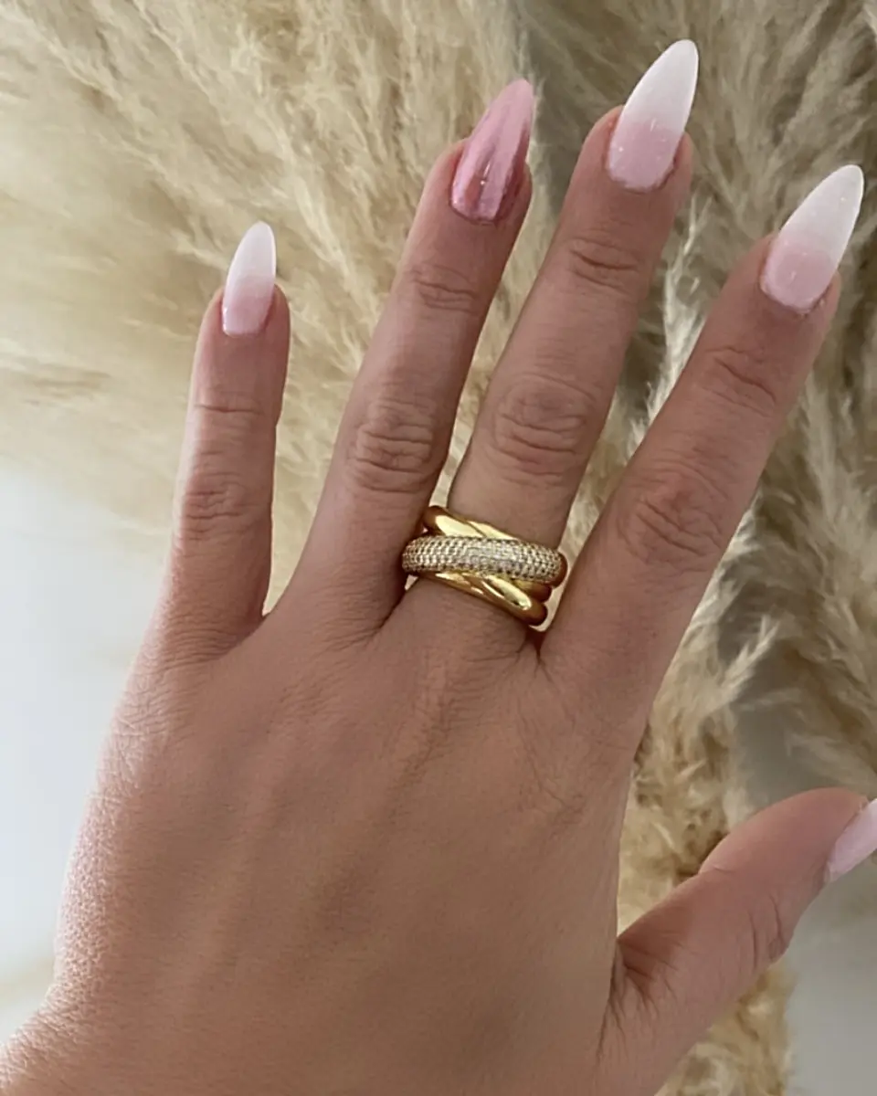 Anillo Entrelazado Catania Gold 1