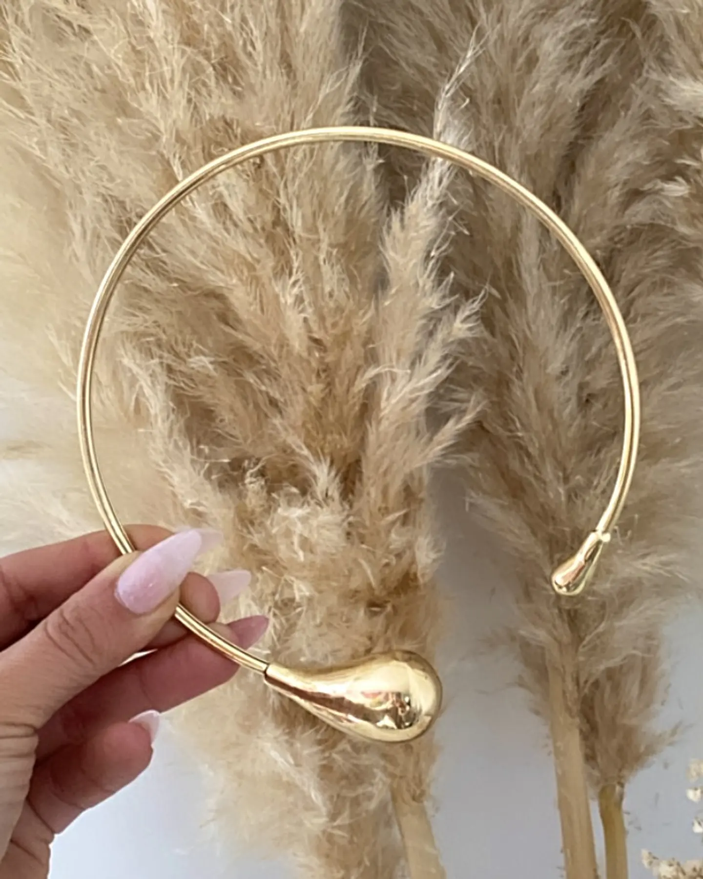 Collar Tiara Gota Gold  1
