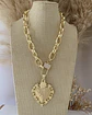 Collar Medallón Maxi Corazón Barroco - Miniatura 5