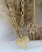 Collar Medallón Maxi Corazon Mate  - Miniatura 3